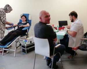Zbiórka krwi zorganizowana w KPP w Koluszkach