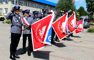 Policjanci podczas Obchodów Międzypowiatowych Święta Policji 2023.