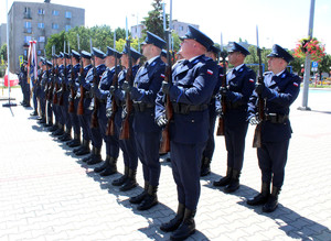 Policjanci podczas Obchodów Międzypowiatowych Święta Policji 2023.