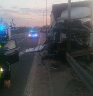 Wypadek drogowy.