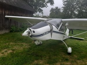 Samolot, który lądował awaryjnie.