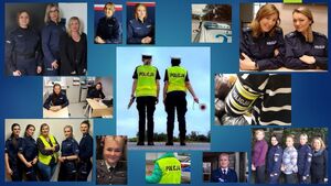 Zbiór zdjęć policjantek różnych pionów.