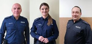 Dzielnicowi z komisariatu Policji w Rzgowie.