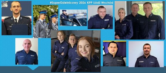 Dzielnicowi z Komendy Powiatowej Policji powiatu Łódzkiego Wschodniego.