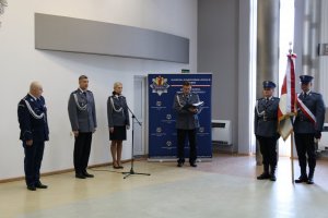 Wyróżnienie nagrodzonych policjantów przez Komendanta Wojewódzkiego Policji w Łodzi